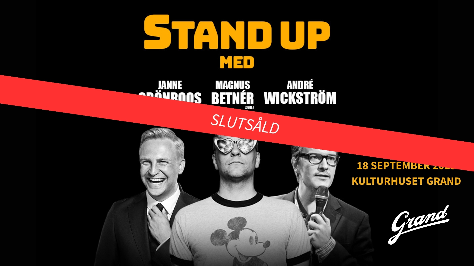 Slutsåld standup 18.9.25