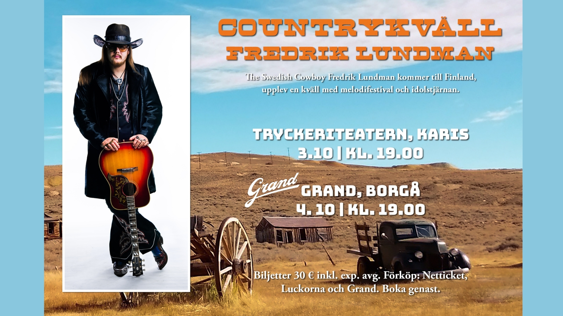 Countrykväll uteskärm