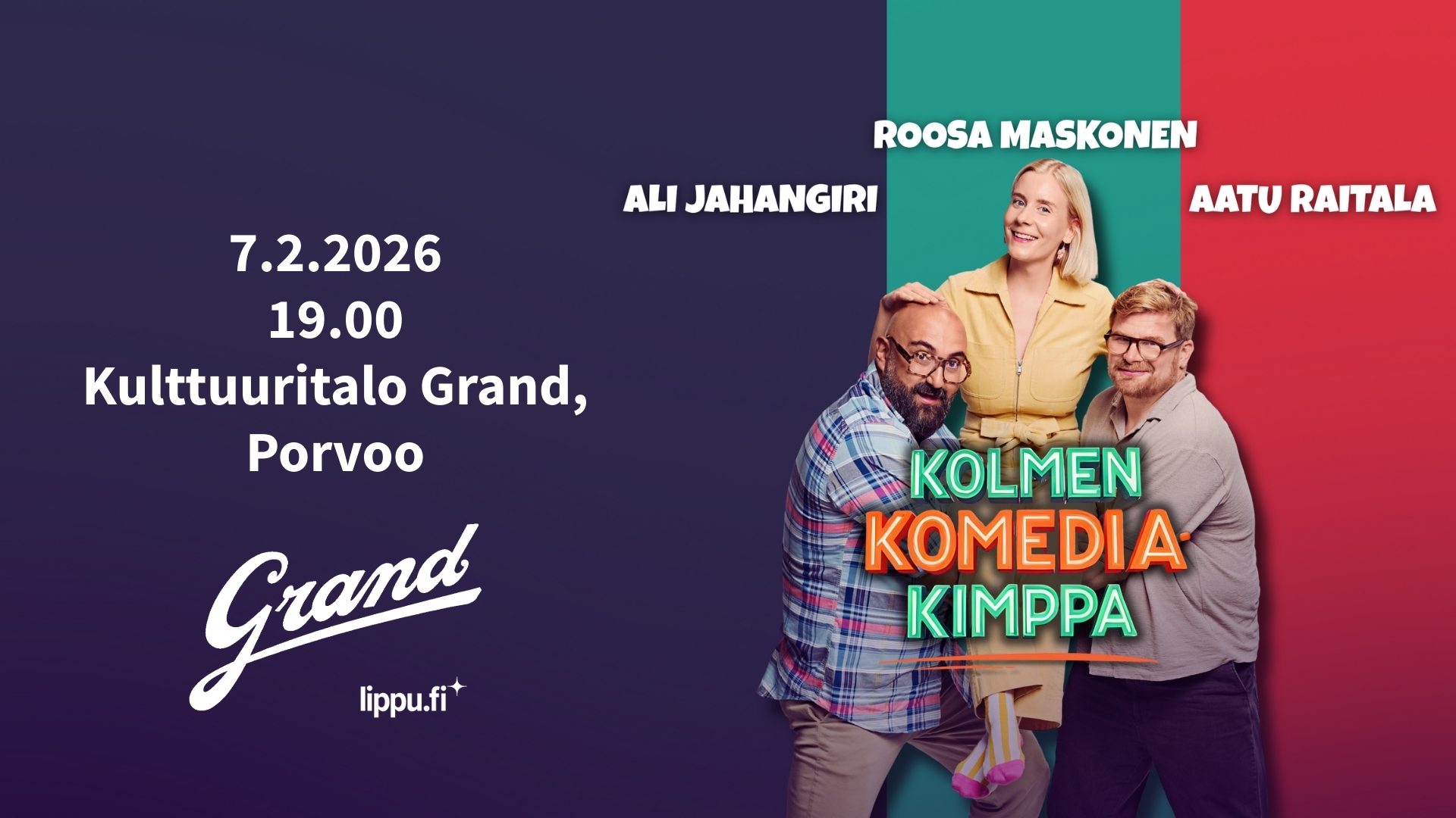 Kolmen kimppa inneskärm